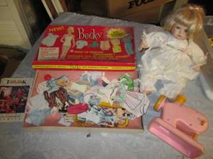 Vintage Becky parchment paper doll ...