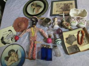 Vintage rattle toy Marionette amid ...