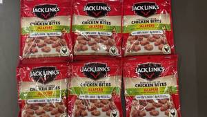 GA 2  - Lot of 6 Jack Links Jalapeno Chicken Bites - 3.25 oz Each - Best By 06142024