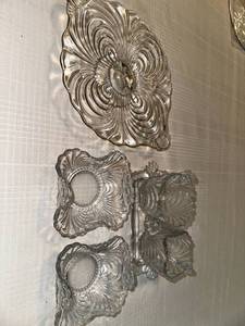 Vintage Glass Relish Set