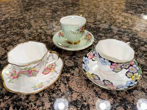 Vintage Floral Teacup Set