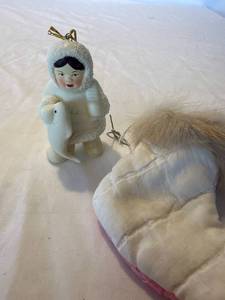 Eskimo with Fish Ornament