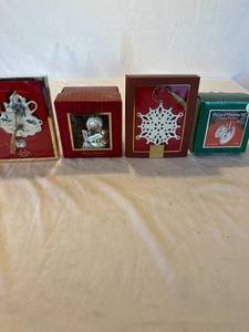 Lenox & Waterford Ornament Set