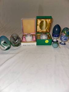 Noritake and Hand painted Decorative Egg Collection