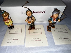 Studio Hummel Set of Three Christmas Ormaments