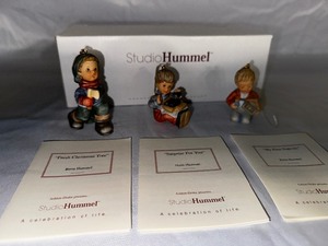 Studio Hummel Set of Three Christmas Ormaments