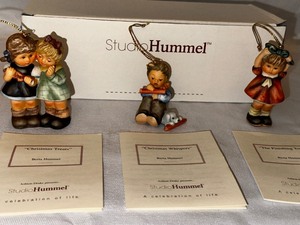 Studio Hummel Set of Three Christmas Ormaments