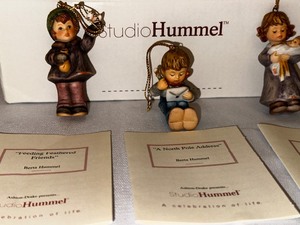 Studio Hummel Set of Three Christmas Ormaments