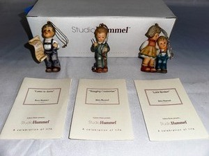 Studio Hummel Set of Three Christmas Ormaments