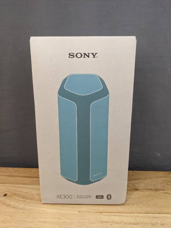 lot 14B image: Brand New Sony SRS-XE300 Wireless Portable Bluetooth Speaker, IP67 Water-resistant, Dustproof and Shockproof, Blue $197 Retail Y