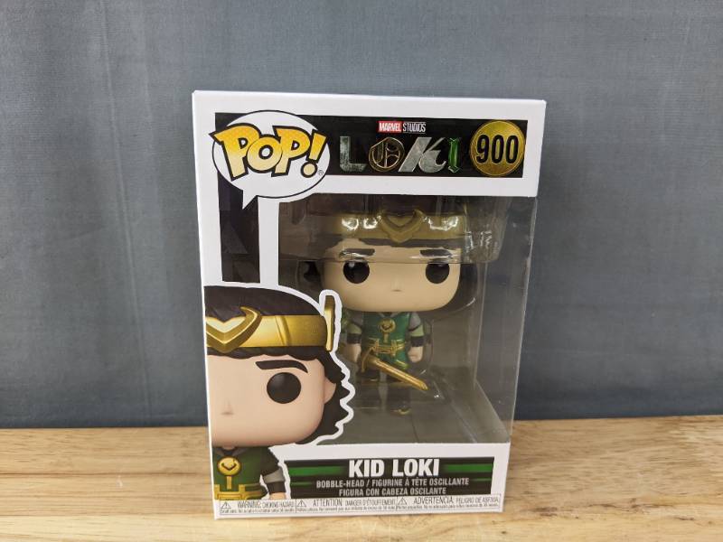 lot 33H image: Brand New Funko Pop Marvel Loki Kid Loki #900 Figure N
