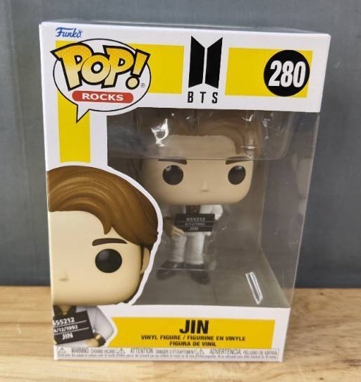 lot 39H image: Brand New Funko Pop BTS Jin #280 Figure N