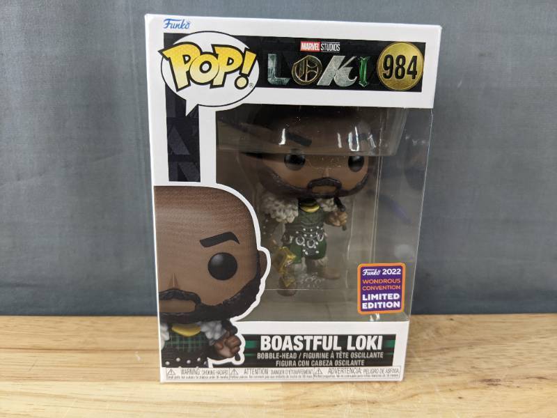 lot 50H image: Brand New Funko Pop Marvel Loki Boastful Loki #984 Figure N