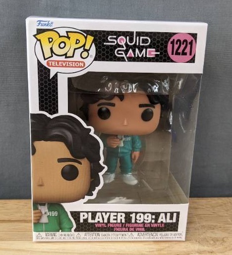 lot 57H image: Brand New Funko Pop Squid Game Player 199Ali #1221 Figure N