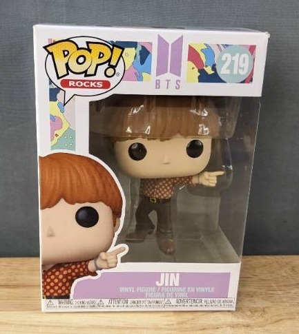 lot 66H image: Brand New Funko Pop BTS Jin #219 Figure N