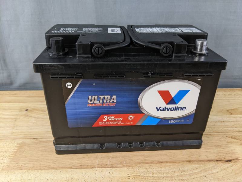 lot 17 image: Brand New Valvoline Ultra Premium Battery 12V $200 Retail I