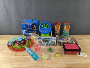 lot 161 image: Brand New Variety of 13 Toy Items Including a Paw Patrol Chase Paddling Pup, Bubble Machine, Card Games and More W