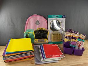 lot 178 image: Brand New School Supply Items Including Notebooks, Folders, Pencils, a Backpack and More W