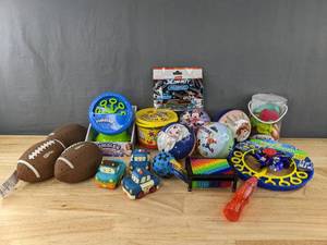 lot 179 image: A Variety of 17 Toys Including Balls, Tub Toys, Bubbles, Modeling Dough and More W