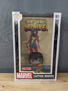 lot 35F image: Brand New Funko Pop Marvel Comic Covers Captain Marvel #17 Figure V