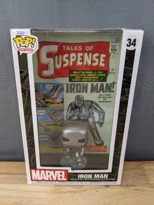 lot 41F image: Brand New Funko Pop Marvel Comic Covers Iron Man #34 Figure V