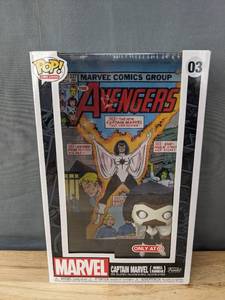 lot 61F image: Brand New Funko Pop Marvel Avengers Comic Covers Captain Marvel Monica Rambeau #03 Figure V