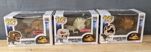 lot 152F image: Brand New Funko Pop Jurassic World Atrociraptors Panthera #1216, Ghost #1219 and Tiger #1218 Figures V
