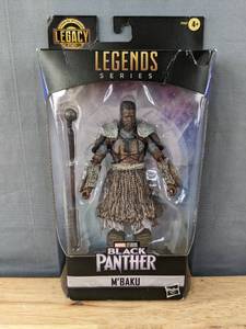 lot 167 image: Brand New Marvel Studios Legacy Collection Legends Series Black Panther MBaku Figure V