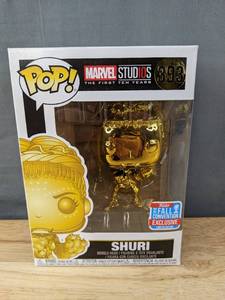 lot 146F image: Brand New Funko Pop Marvel Studios Black Panther Shuri #393 Gold Figure V