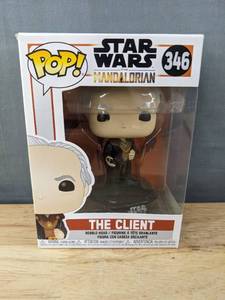 lot 82F image: Brand New Funko Pop Star Wars The Mandalorian The Client #346 Figure V