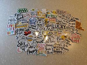 lot 424 image: 50 Total Brand New UpliftingPositive Stickers P