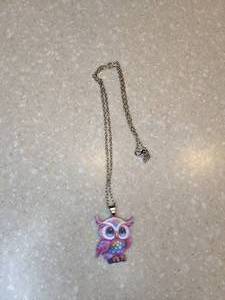 lot 431 image: New Colorful Owl Pendant Necklace P