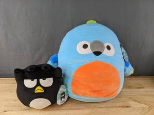 lot 22L image: 2 Brand New Squishmallows - Badtz Maru and Tenise $48 Retail W