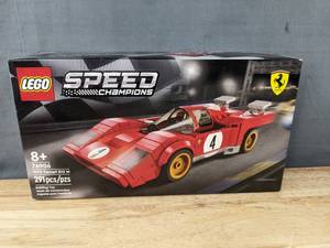 lot 34 image: Brand New LEGO Speed Champions 1970 Ferrari 512 M Building Set Z