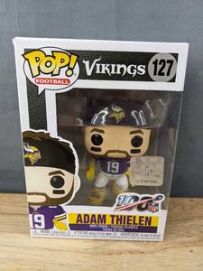 lot 194F image: Brand New Funko Pop Football NFL Minnesota Vikings Adam Thielen #127 Figure V