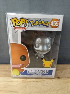 lot 220F image: Brand New Funko Pop Games Pokemon Charmander #455 Figure in Protector Case V
