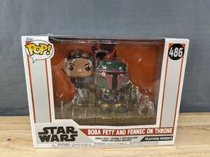 lot 185F image: Brand New Funko Pop Star Wars Boba Fett and Fennec on Throne #486 Figure 10 Box V