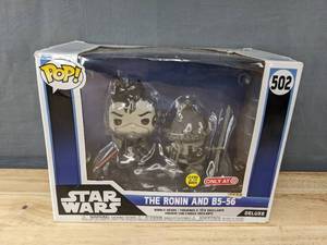 lot 193F image: Brand New Funko Pop Star Wars The Ronin & B5-56 #502 Figure 10 Box V