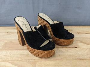 lot 159 image: Jessica Simpson Xona 2 Platform Sandals Womens 6 Black L