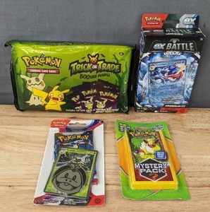 lot 23 image: Brand New Pokmon Trading Card Game Trick or Trade Booster Bundle, Pokmon Ex Battle Deck Greninja Ex, Pokemon Scarlet & Violet Cards, Pokemon Mystery Pack I