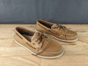 lot 90L image: Sperry Original 2-Eye Boat Shoe Mens 10.5 Oatmeal L