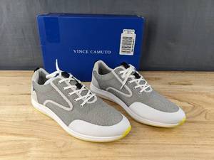 lot 28 image: Brand New Vince Camuto Emmitt Mesh Sneaker Mens 13 White Nimbus $97 Retail L