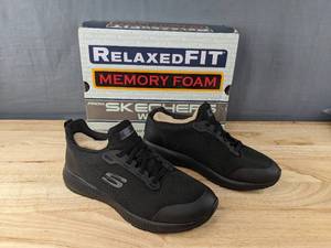 lot 166 image: Sketchers Squad SR Work Shoe Womens 9.5 Black L
