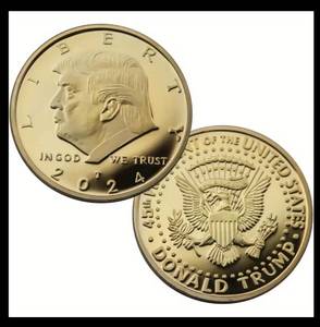 lot 55L image: 5 New President Donald Trump Take America Back 2024 Collector Coins O