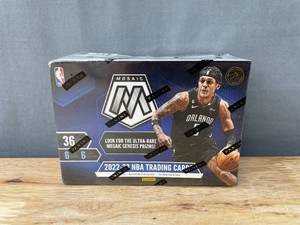 lot 19B image: Brand New 2022-23 Panini Mosaic NBA Basketball Blaster Card Box I