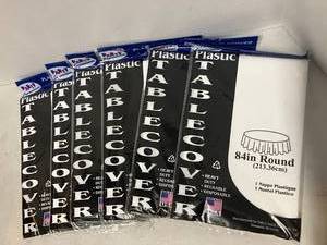 Plastic Round Tablecovers