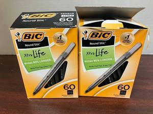 BIC Black Stic Pens