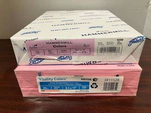 Lilac and Pink Copy Paper