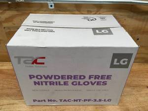 lot 42 image: TAC Global Solutions Nitrile Powder-Free Gloves - Size Large