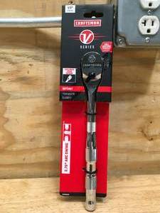 lot 51 image: CRAFTSMAN V-Series 96-Tooth 12-in Drive Comfort Grip Handle Ratchet Model # CMMT86331V (10282410)
